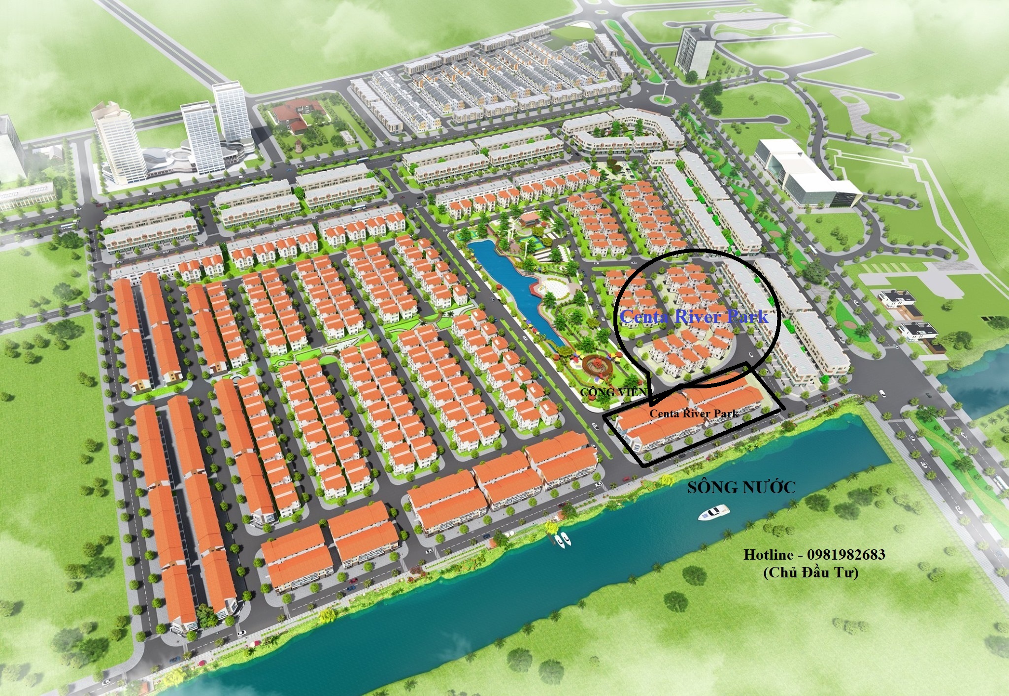 phối cảnh centa river park